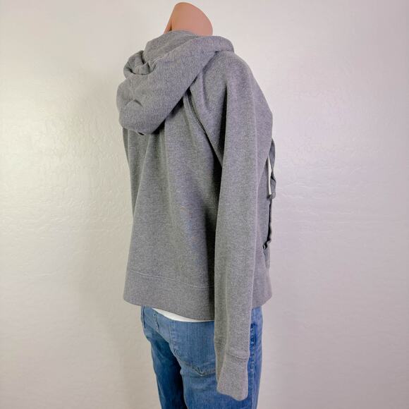 Aeropostale VTG Aero Embroidered Full Zip Fleece Hoodie Sweatshirt Gray Y2K L - Picture 5 of 11